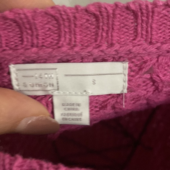 14th & union pink knit sweater. BNWT - Picture 2 of 6